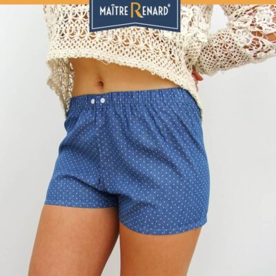 caleçon short femme pois jeans caleçon short femme pois jeans