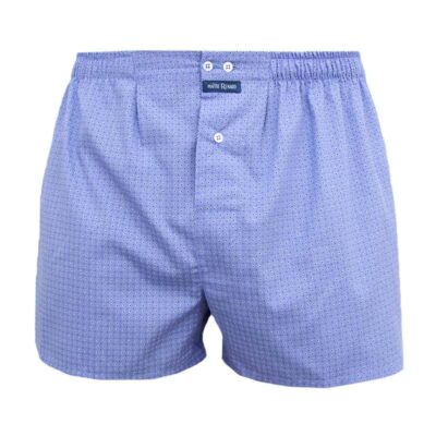 calecon-homme-gouttes-deau-coupe-francaise-popeline-de-coton Caleçon homme coupe française classique motifs gouttes d'eau sur fond bleu 100% popeline de coton
