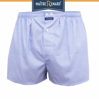 calecon-homme-petites-roues-bleues-coupe-francaise-popeline-de-coton Caleçon homme coupe française motifs petites roues blanches 100% popeline de coton