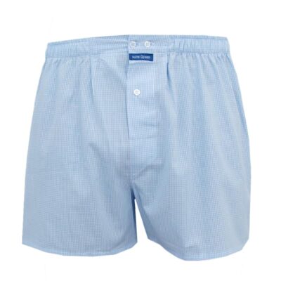 calecon-homme-vichy-bleu-coupe-francaise-classique Caleçon homme coupe française classique vichy bleu ciel 100% popeline de coton