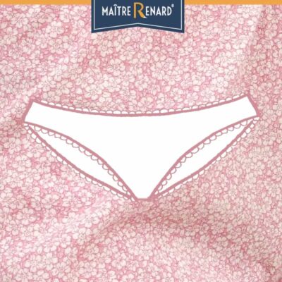 Culotte bouffante femme fleurs vintage vieux rose voile de coton Culotte bouffante femme fleurs vintage vieux rose voile de coton