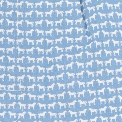 Caleçon homme classique coupe française 100% coton popeline motif chevaux