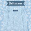Caleçon homme classique coupe française 100% coton popeline motifs étoiles de mer