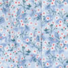 Caleçon homme classique coupe française 100% coton popeline motifs fleurs bleues