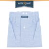 Caleçon homme classique coupe française 100% coton popeline rayé bleu et blanc bleu jeans clair