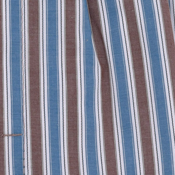 Caleçons homme classique coupe française rayé bleu 100% Coton rayé menthe chocolat popeline