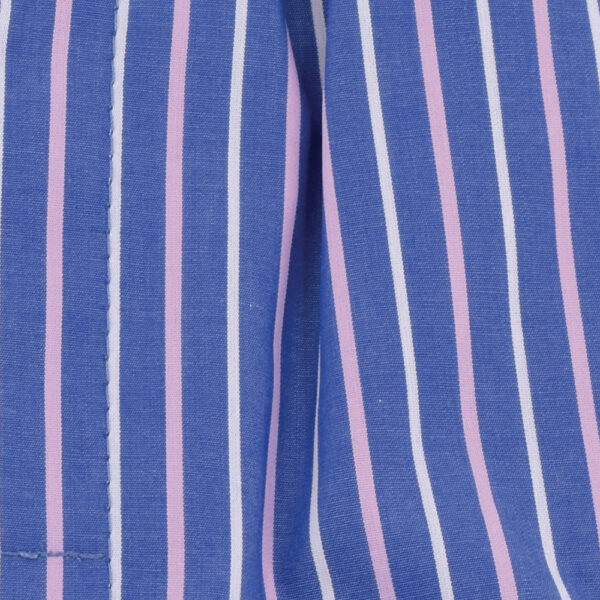 Caleçons homme classique coupe française rayé bleu 100% Coton rayé rose et bleu popeline