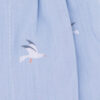 Caleçons homme classique coupe française rayé bleu 100% Coton motifs mouettes popeline