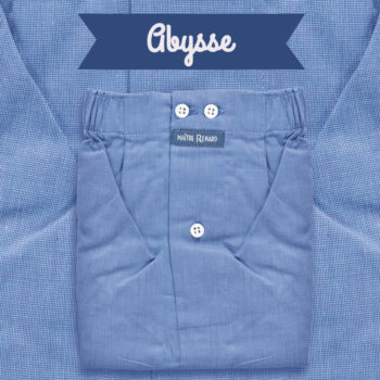 Caleçon homme classique coupe française 100% coton "Abysse"