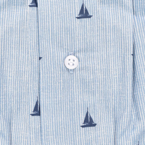 Caleçon coupe française en coton motif bateaux. Maitre renard