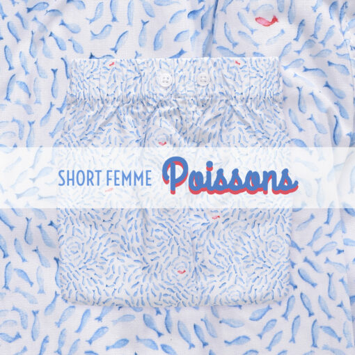 Caleçon femme vacances poissons