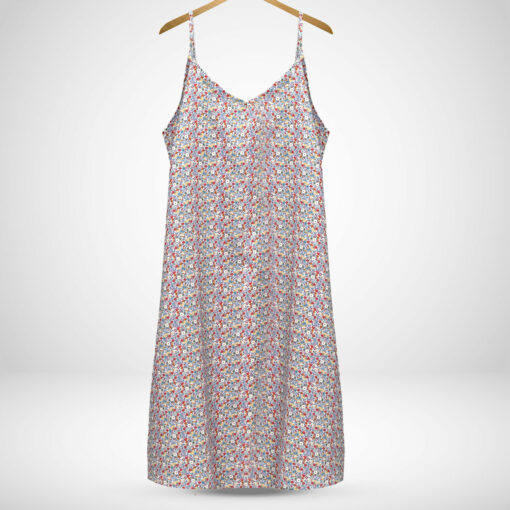 Nuisette femme style liberty fleurs satin de coton