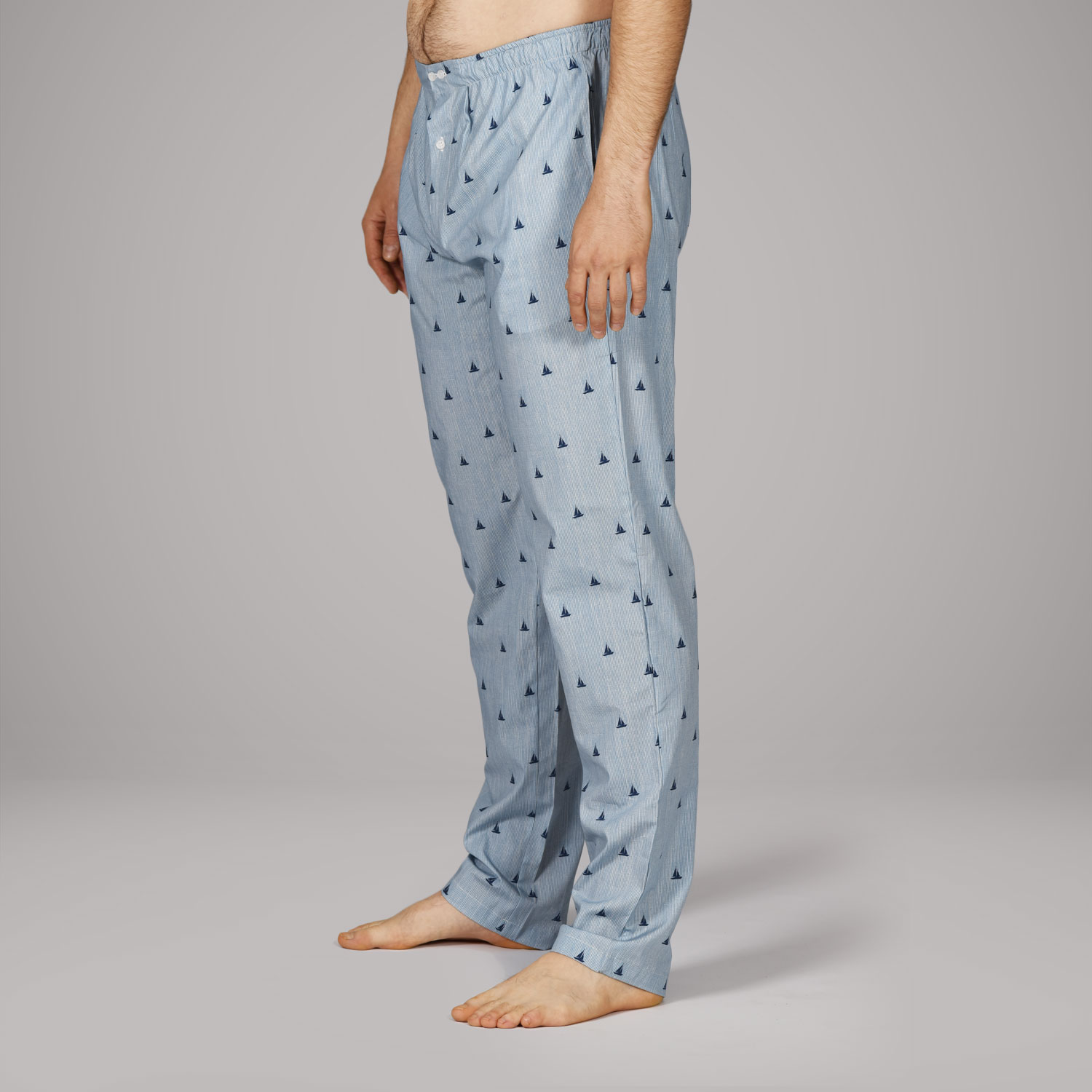 Achile homme : Pyjama long en pur coton et molleton RETRO WINTER