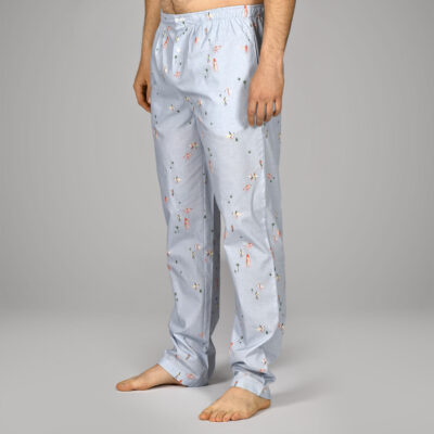 Pantalon de pyjama en pur coton homme. Bas de pyjama homme , tissu de qualité imprimé surf