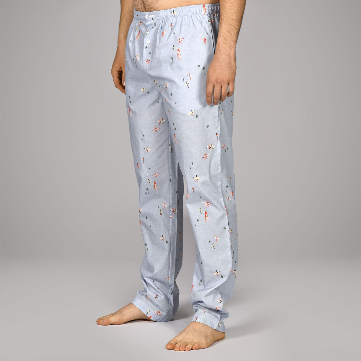 Pantalons de pyjama en coton homme Surfeurs - Maître Renard