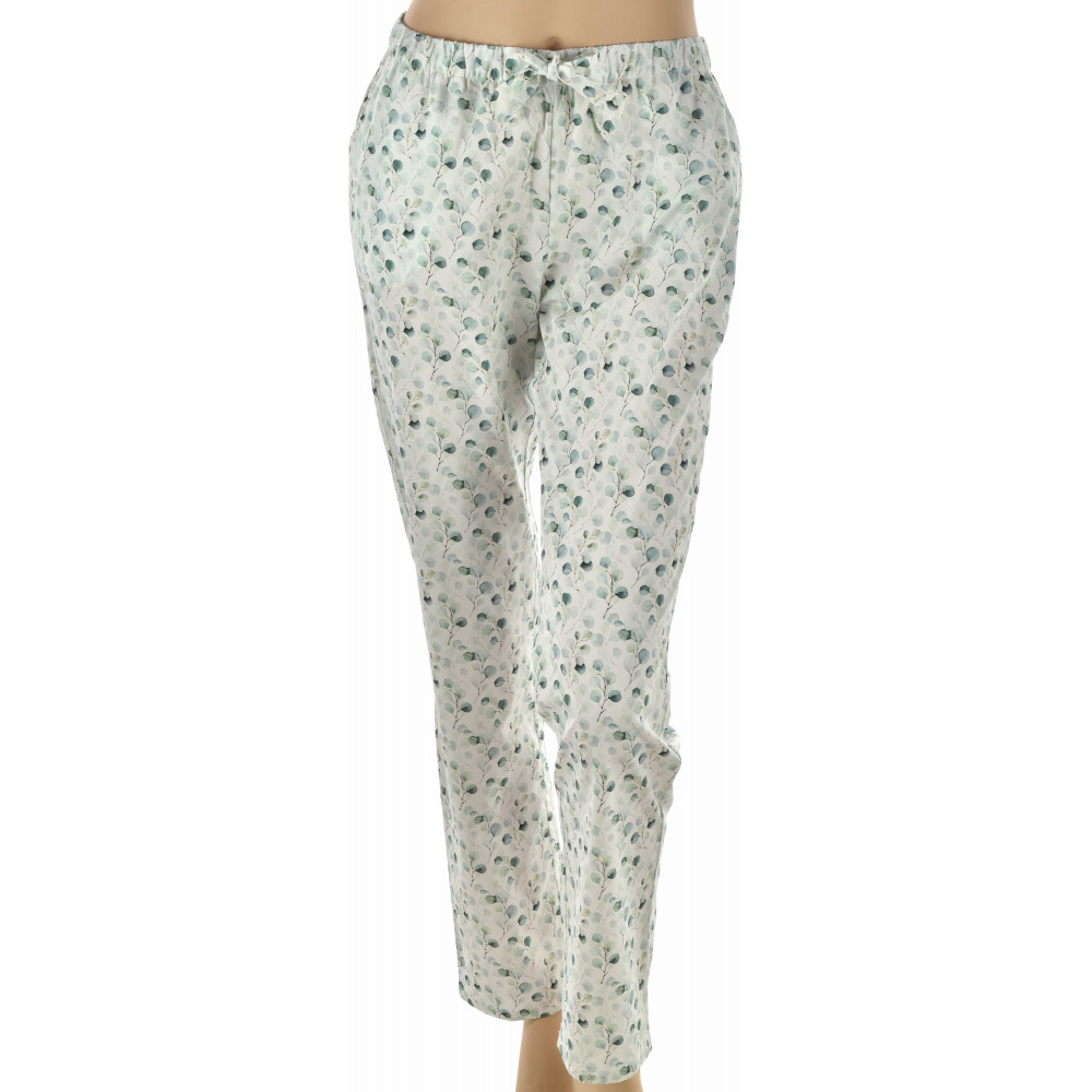 Pantalon de pyjama femme en coton imprimé Nature Maître Renard