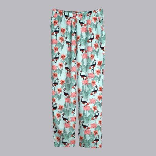 Pantalon de pyjama femme "Grues"