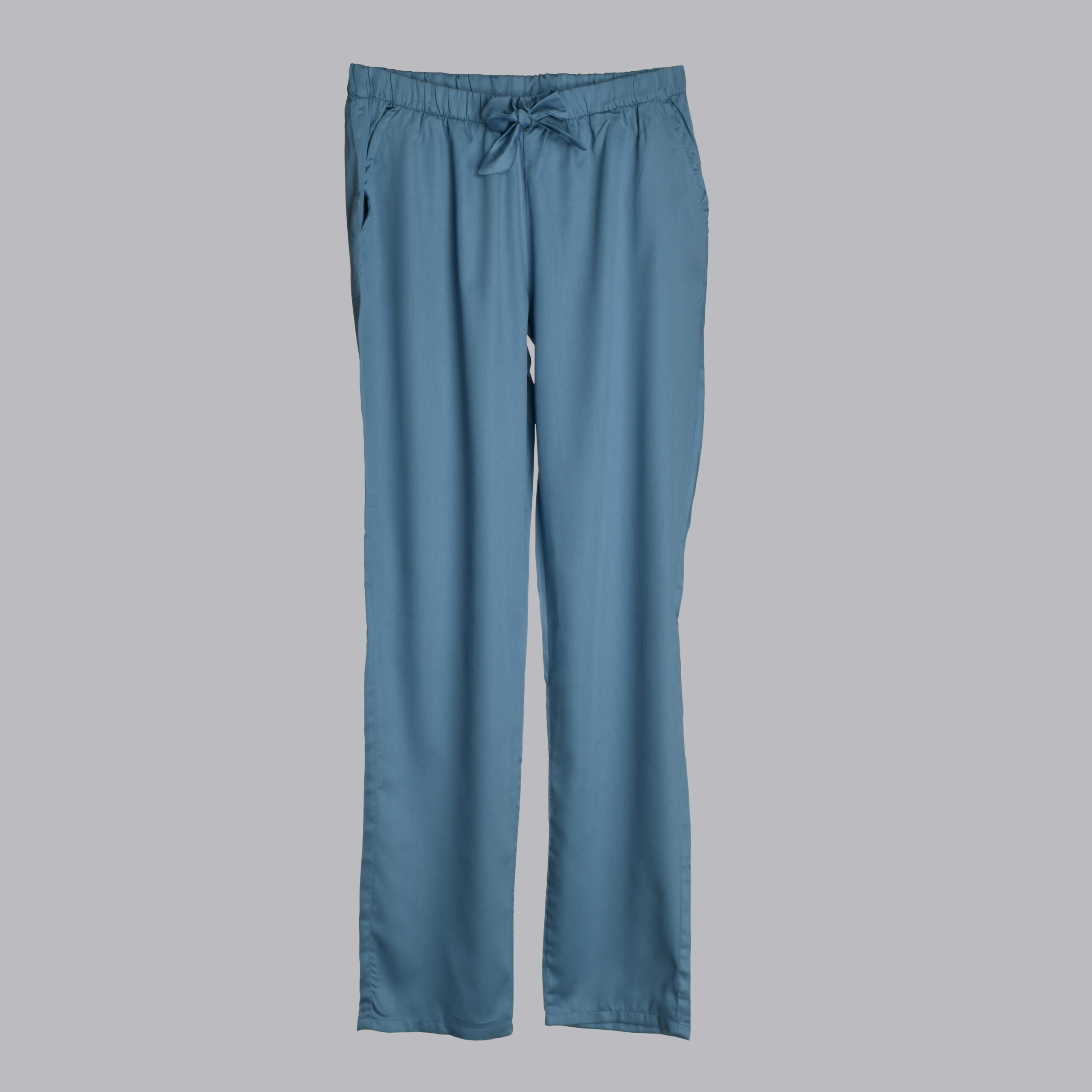 Pantalon de pyjama femme Uni vert satin de coton - Maître Renard