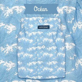 Caleçon homme classique coupe française 100 % vagues hokusai