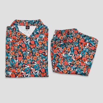 Pyjamas longs femme Nuit fleurie