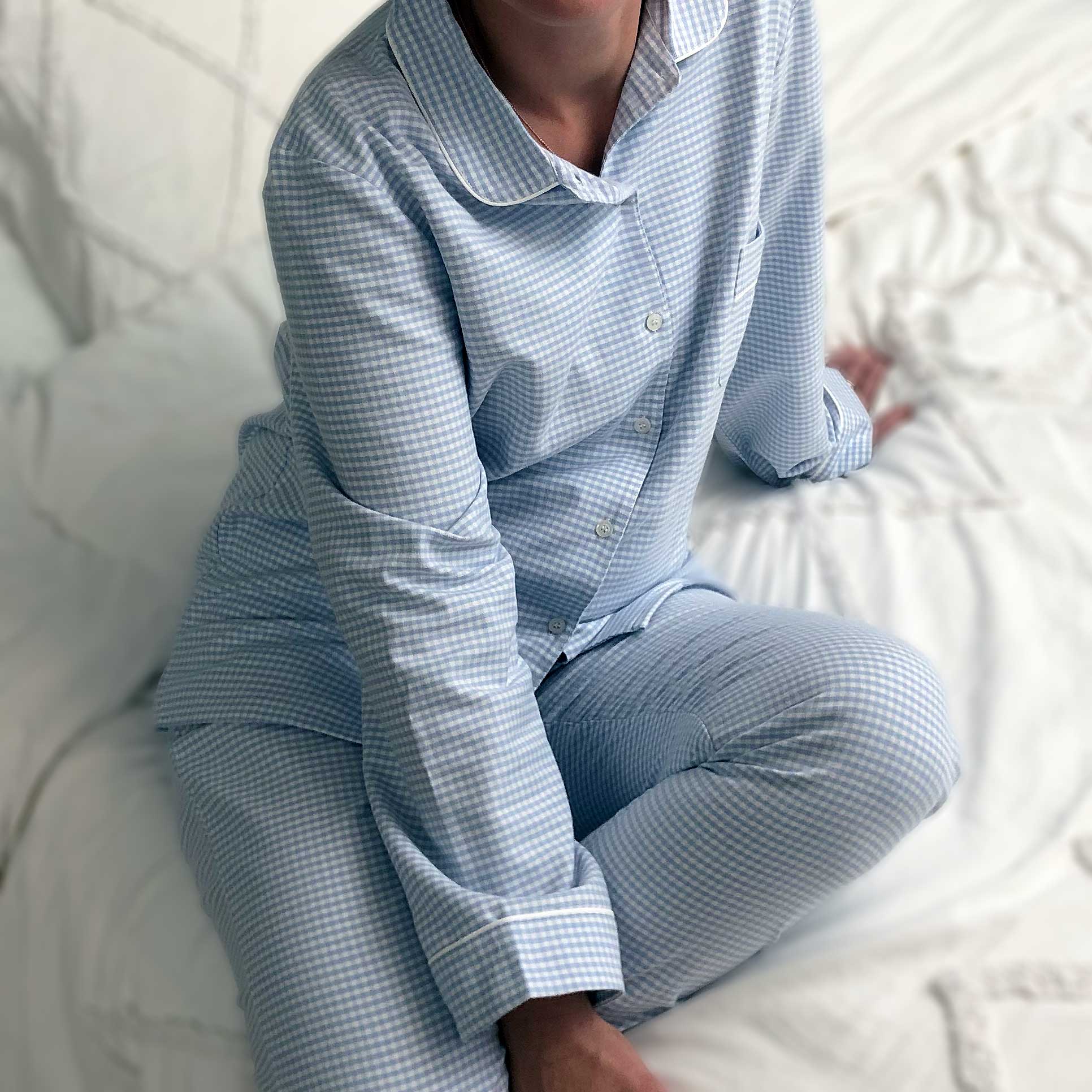 Pyjamas longs femme Oxford - Maître Renard