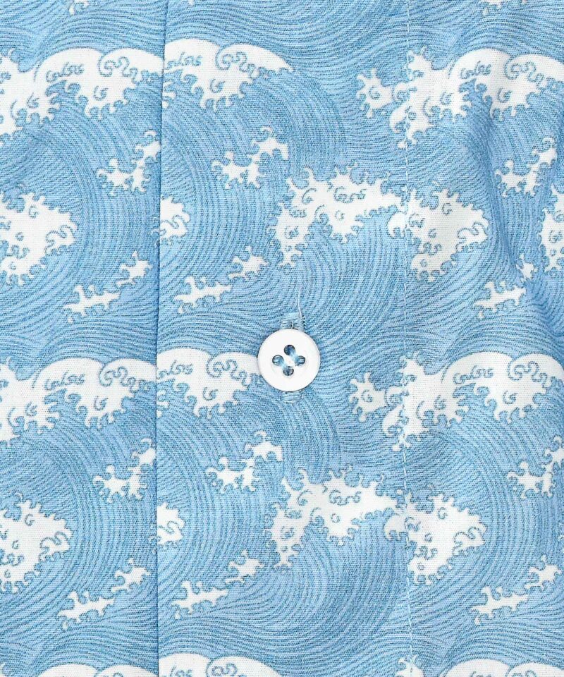 Caleçon homme classique coupe française 100 % Hokusai motif vagues