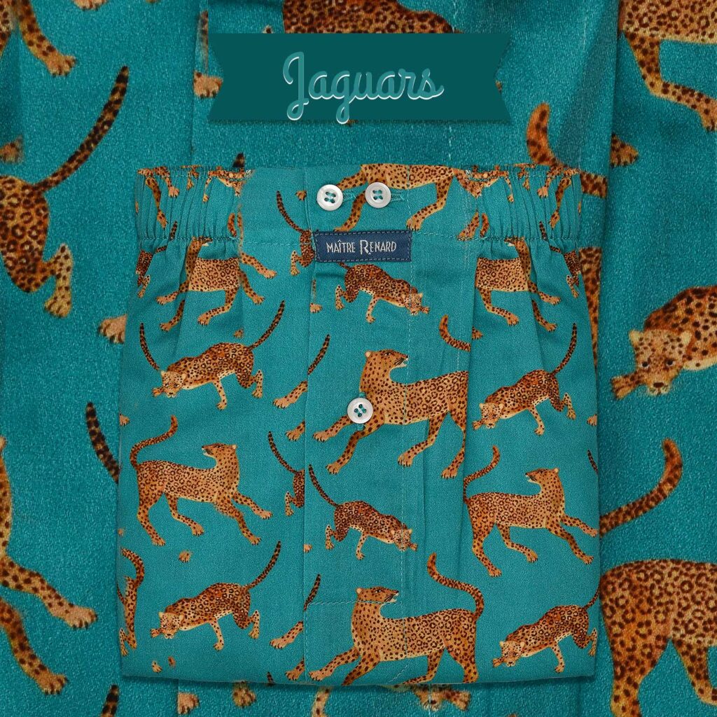 Caleçon homme classique coupe française 100 % jaguars
