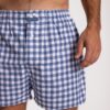 caleçon homme carreaux bleu pilou flanelle chaud hiver