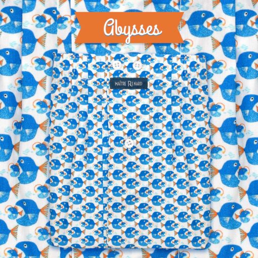 Caleçon homme classique coupe française 100 % poissons lanterne