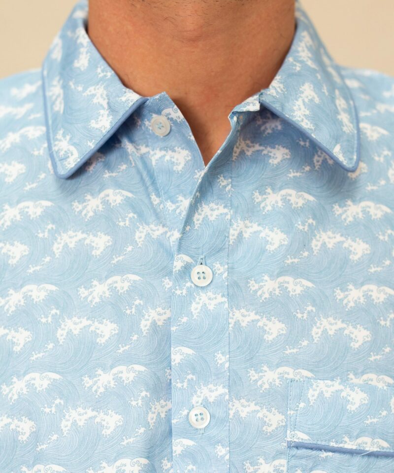 chemise-nuit-mer-vague-coton-homme