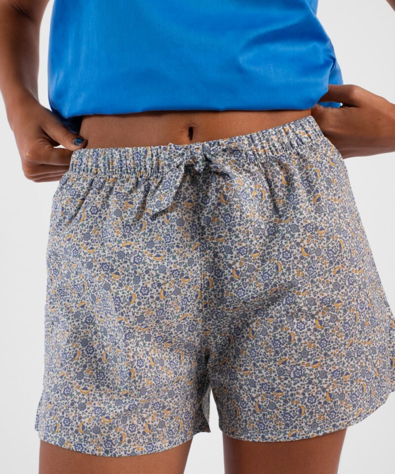 Short long Femme classique "Liberty bleu"