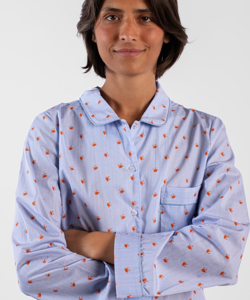 Pyjamas longs femme - Classique "Crabes"