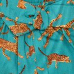 short femme en satin de coton motif jaguars fabrique au portugal 2