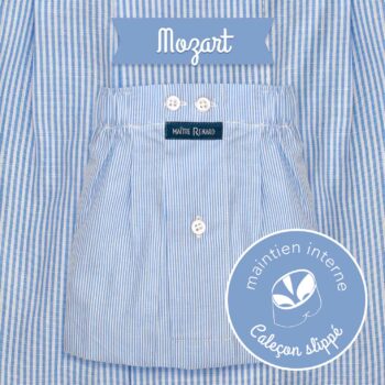 Caleçon homme SLIPPÉ classique coupe française "Mozart"
