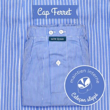 Caleçon homme SLIPPÉ classique coupe française "Cap Ferret"
