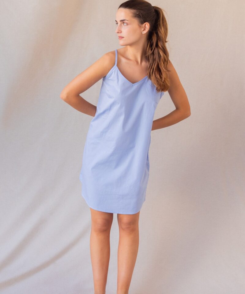 Nuisette femme "Mini vichy bleu"