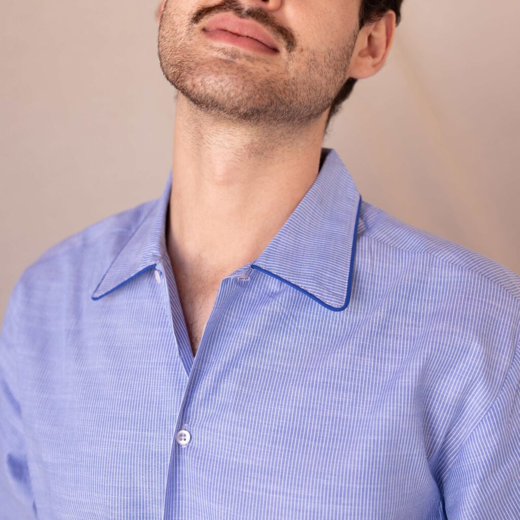 pyjama-coton-rayre-bleu-homme-ete-maitre-renard