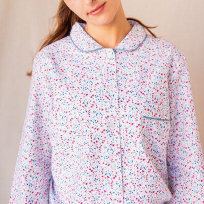pyjama-femme-coton-hiver-fleurs