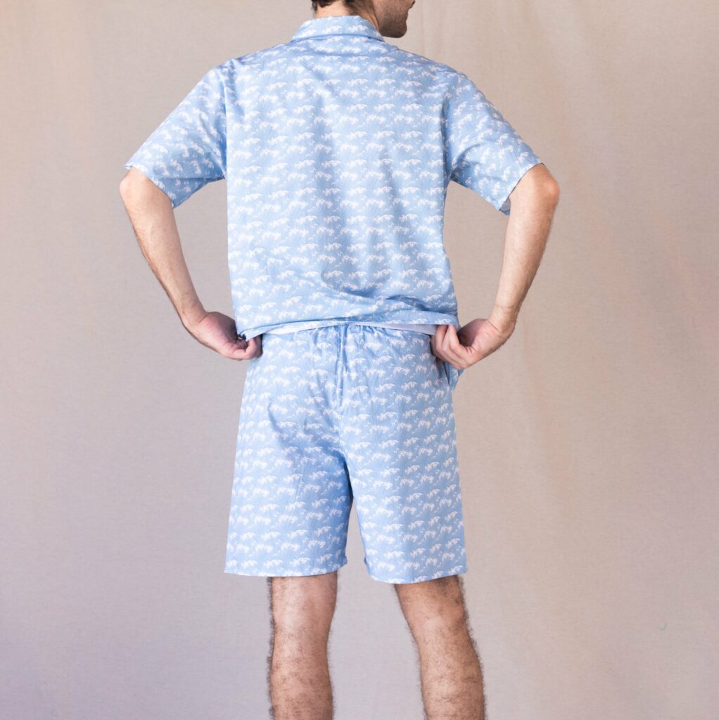 pyjama-homme-ete-court-vagues-ocean