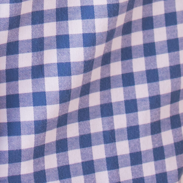Pantalon de pyjama en flanelle de coton motif carreaux bleu