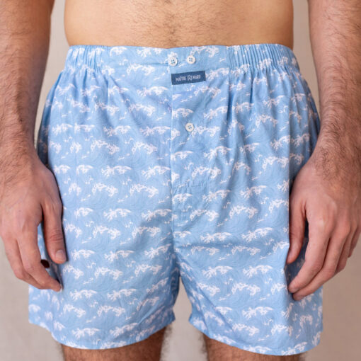 calecon homme vagues hokusai