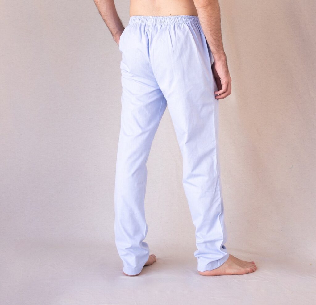 pantalon-pyjama-oxford-homme-bleu