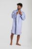 Chemise de nuit homme classique oxford bleu