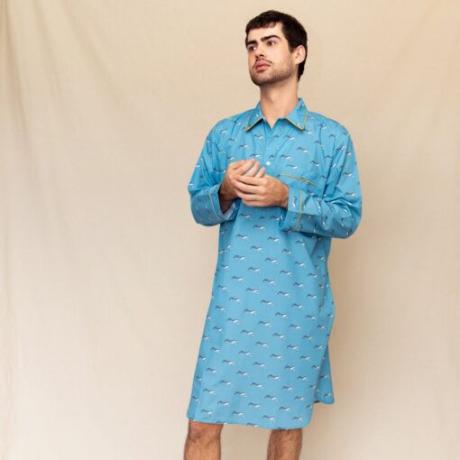 Chemise de nuit homme "Découverte"