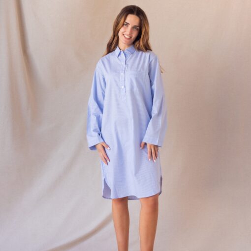 chemise de nuit femme en coton. Liquette femme de nuit. Liquette en coton pour dormir.