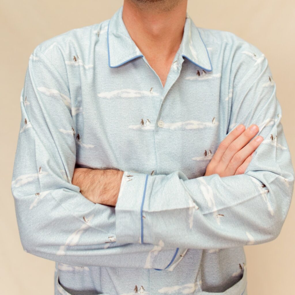 pyjama homme long en flanelle pour l'hiver