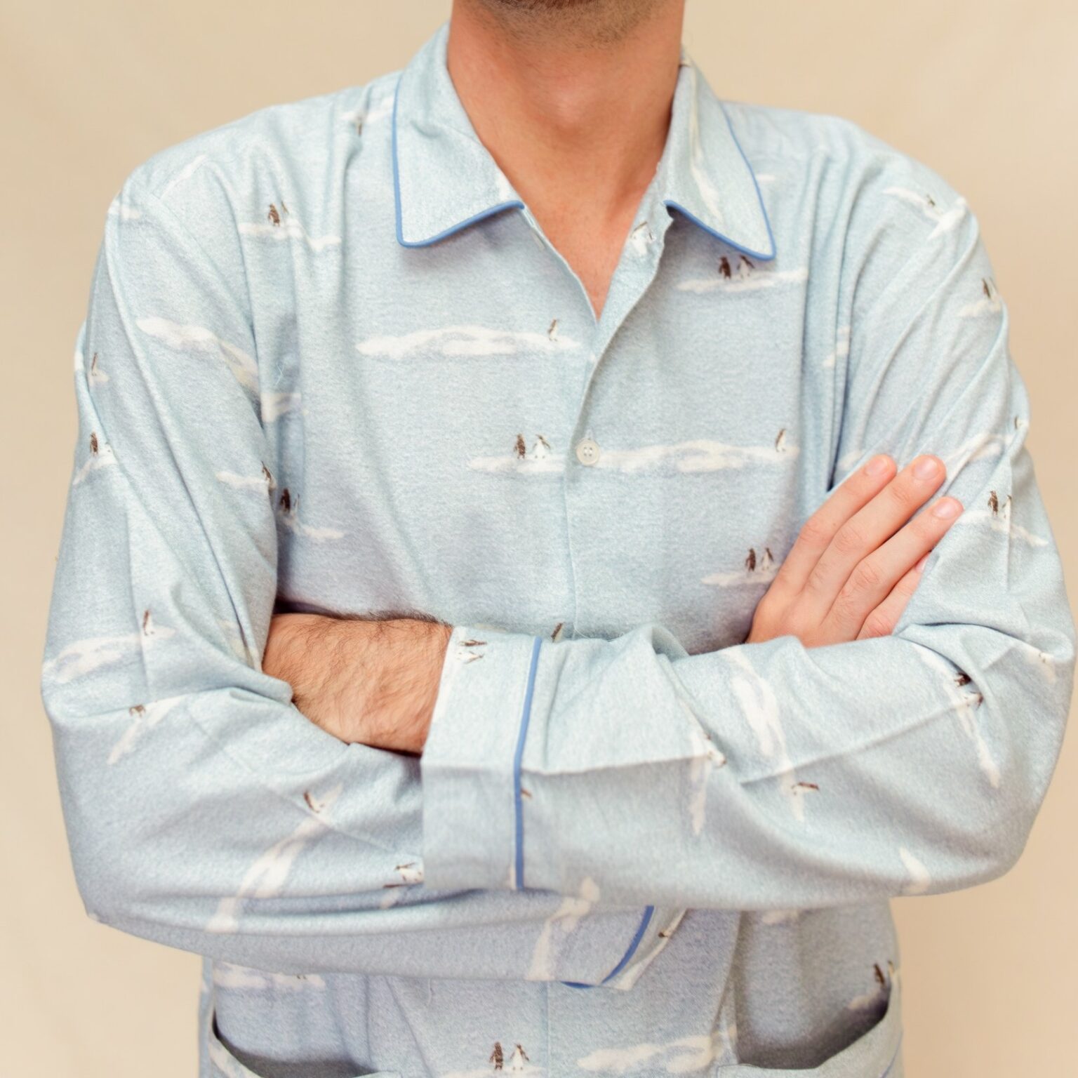 pyjama homme long en flanelle pour l'hiver