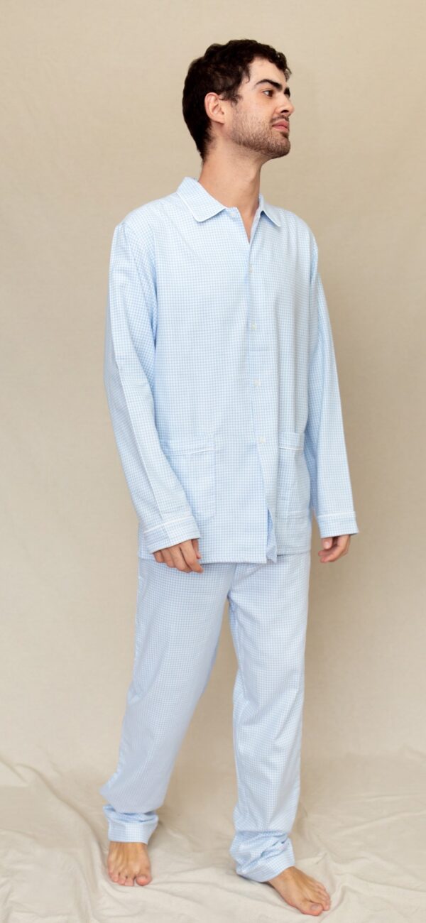 Pyjama homme en coton - Pyjama homme classique en pur coton , flanelle