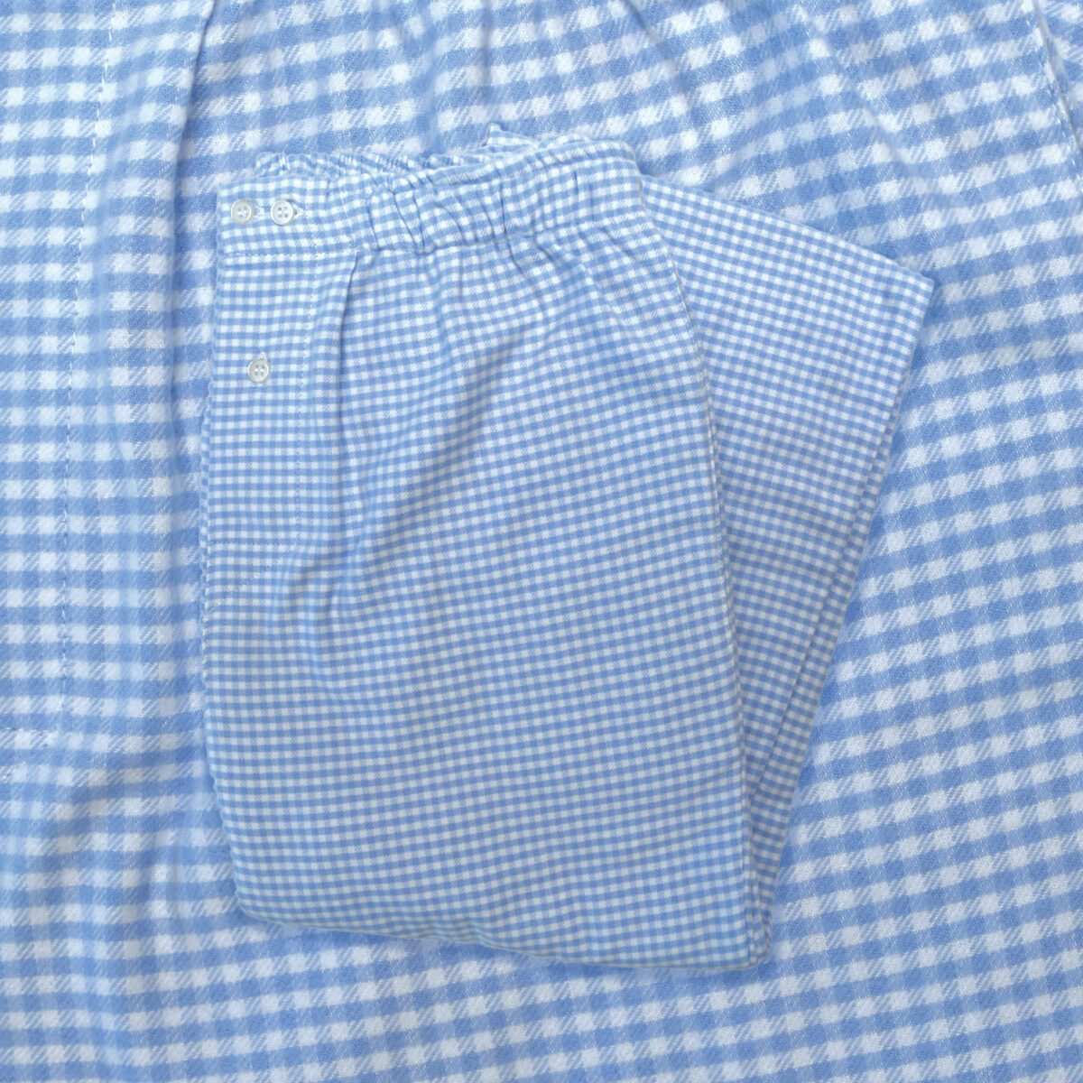 Pantalons de pyjama homme - Vichy bleu