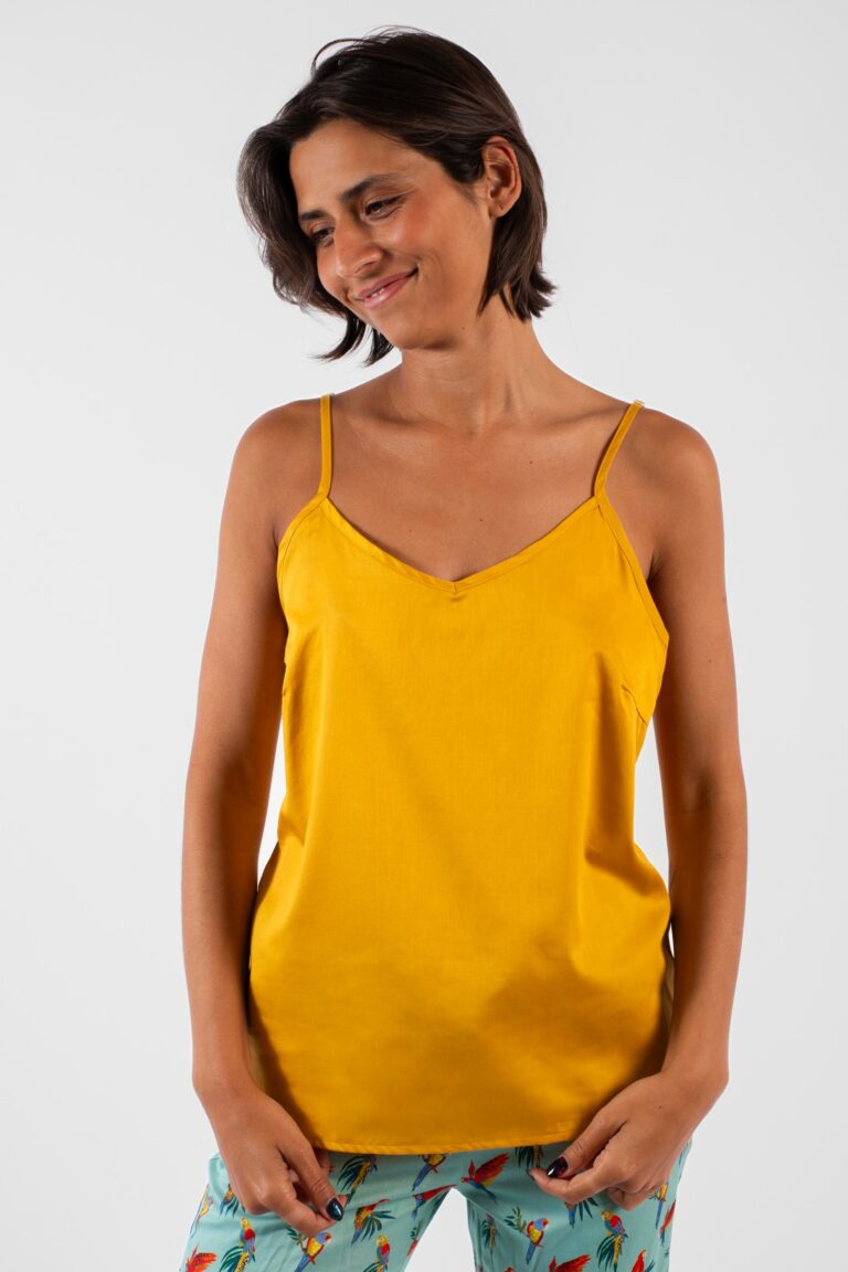 Caraco - Satin uni miel